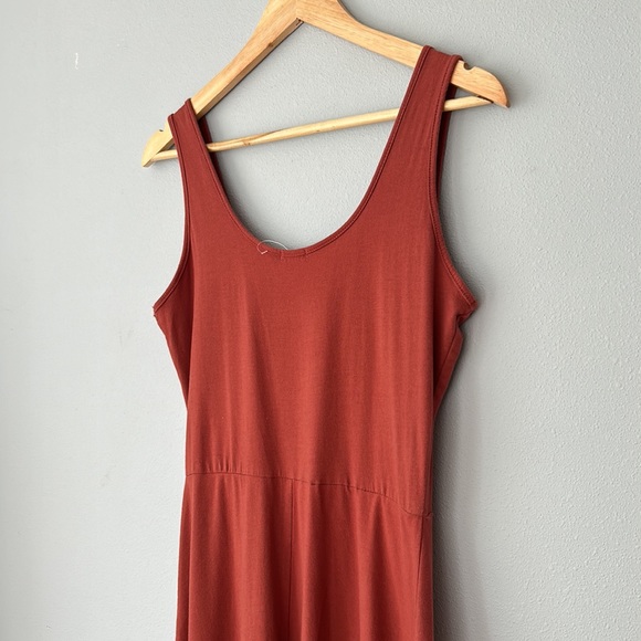 Yarn & Sky • NWOT Rust Colored Fit & Flare Tank Midi Dress Size Small - Picture 12 of 16